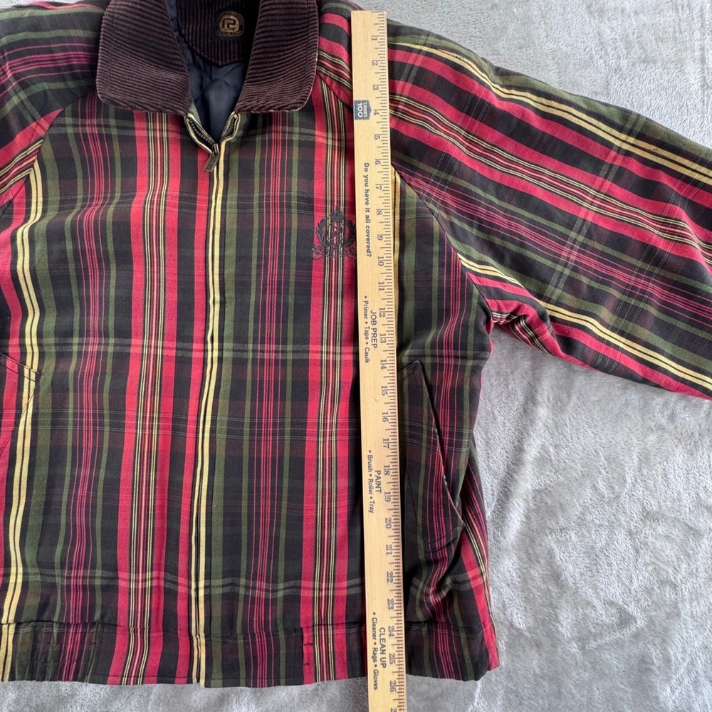 Vintage Plaid Harrington Golf Jacket Womens L‎ Grunge Preppy Tartan Retro - Picture 11 of 16
